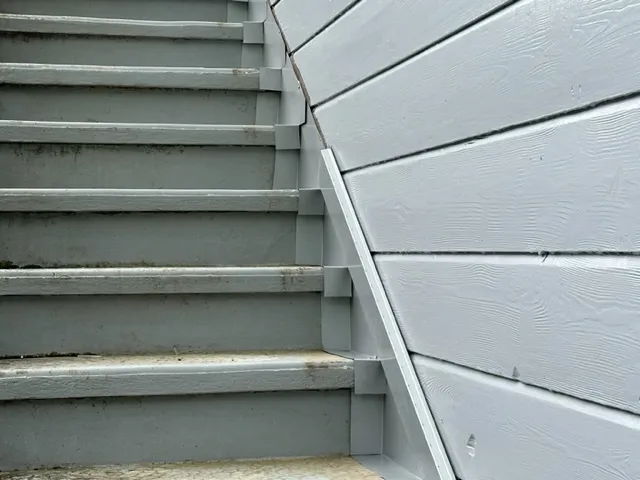 étancheité sur un escalier
